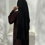 Hijab noir, khimar noir, pae beige, hijab prêt a enfiler noir, mastour, hijab line, hijab mousseline, hijab soie de medine, hijab jazz, sedef