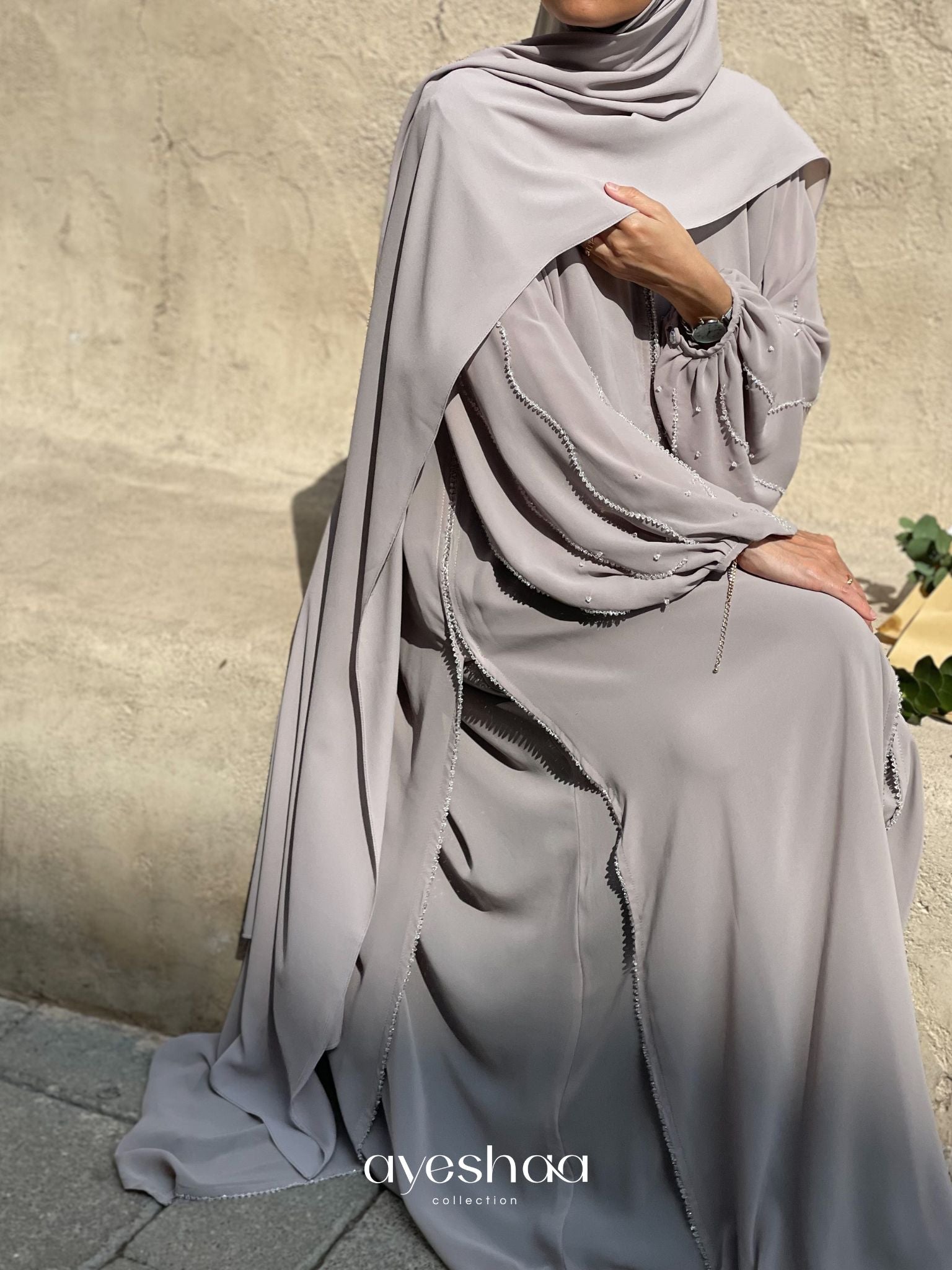 abaya mariage dubai abaya mousseline 