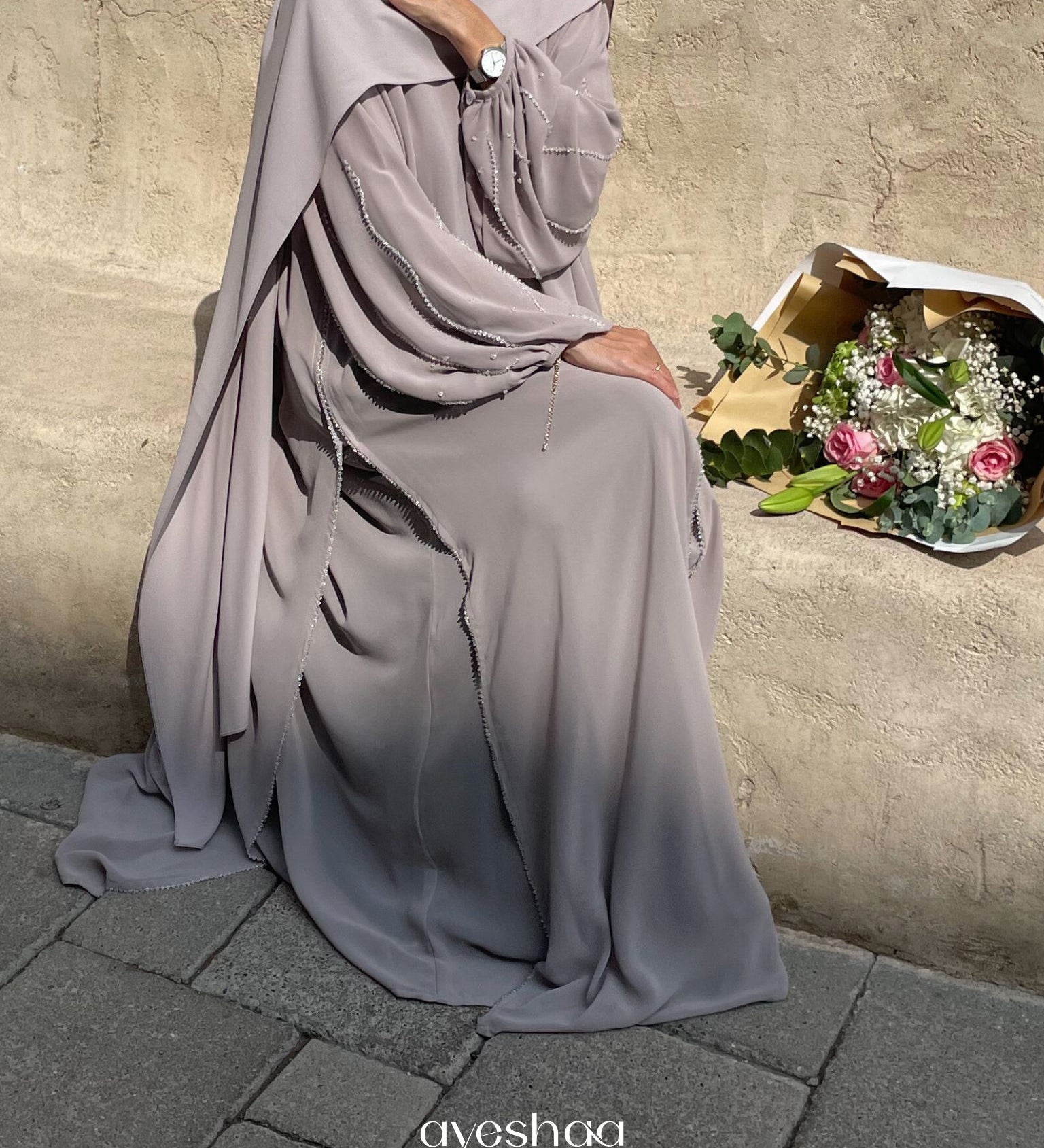 abaya mariage dubai abaya mousseline 