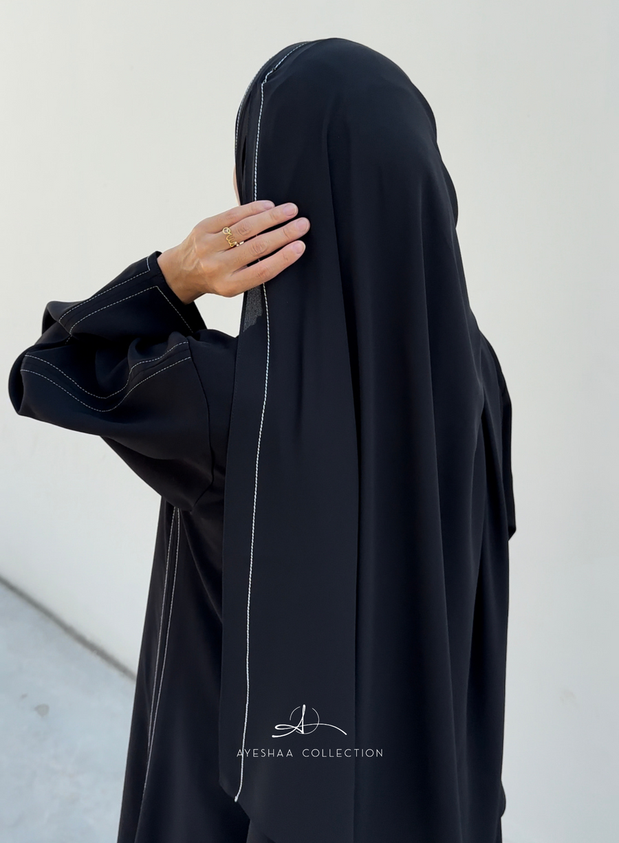 hijab line ayeshaa collection, hijab premium, hijab dubai, hijab broderie, hijab soie de medine, hijab fluide, hijab mariage