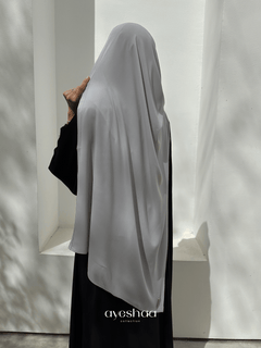 Hijab gris, khimar gris, pae gris, hijab prêt a enfiler girs, mastour, hijab line, hijab mousseline gris, hijab soie de medine gris claire, hijab jazz, sedef