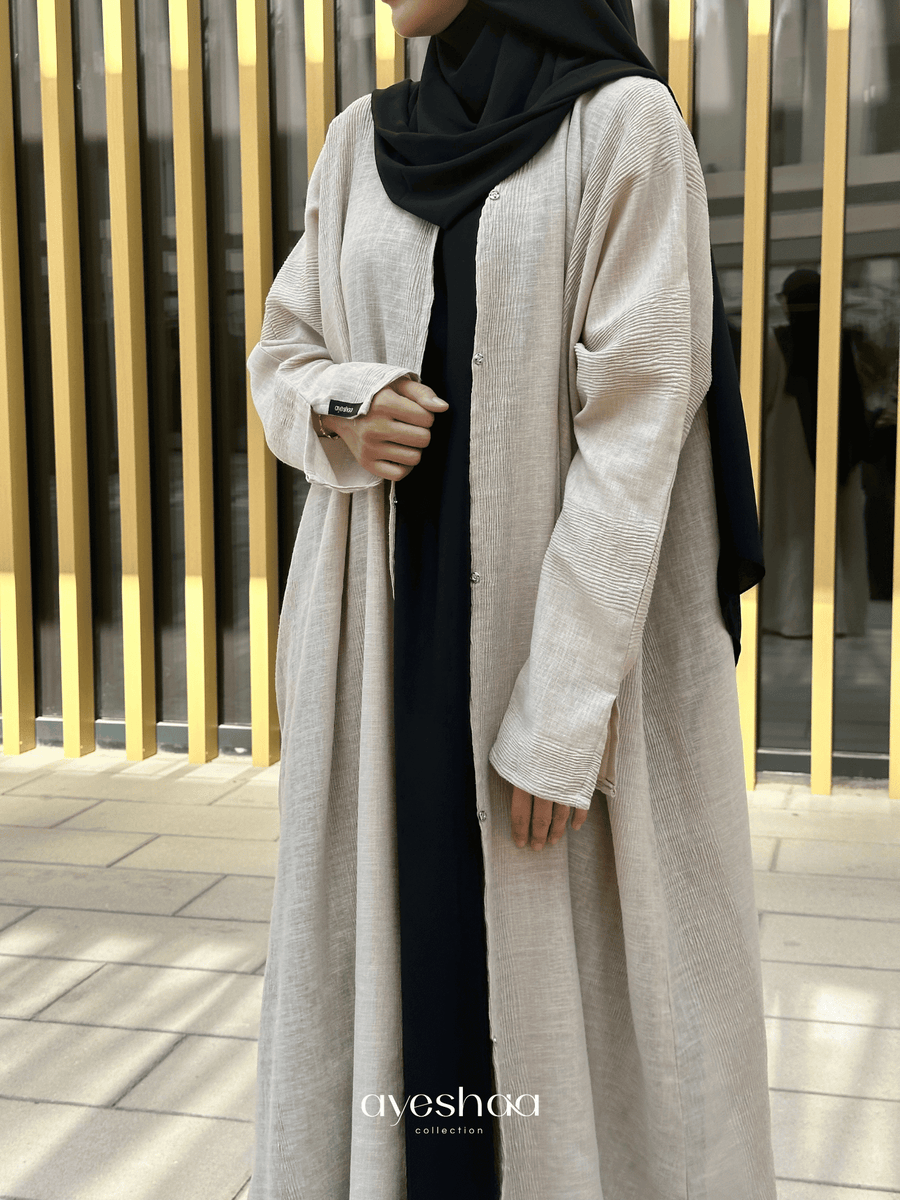 abaya nude abaya Dubai abaya lin abaya original abaya noire abaya allaitement modestie modest fashion musulmane